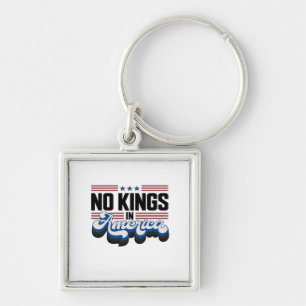 Llavero No Kings In America USA Retro Clásico