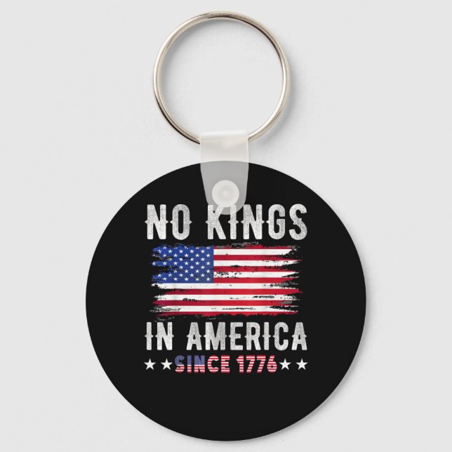Llavero No Kings In America Vintage Patriotic Independence (Anverso)