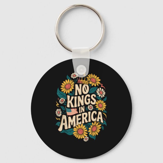 Llavero No Kings In America We The People Political (Anverso)