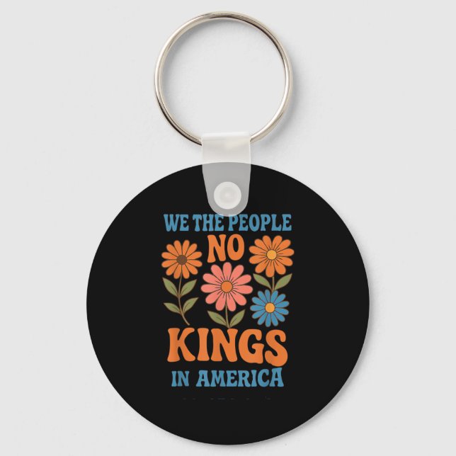 Llavero No Kings In America We The People Retro Lovers (Anverso)