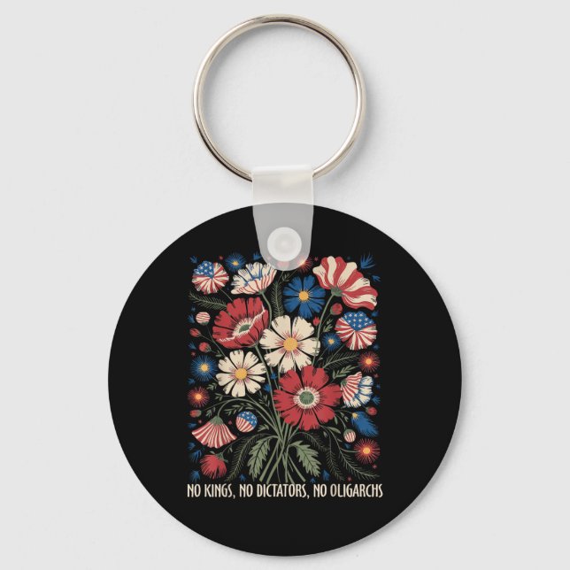 Llavero No Kings No Dictators No Oligarchs In America Funn (Anverso)
