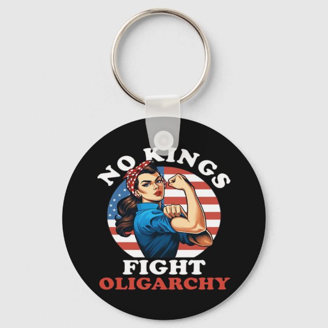Llavero No Kings Oligarchy Retro Classic (Anverso)