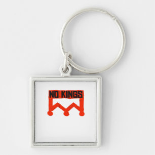 Llavero No Kings Protest Graphic Grunge Crown Clásico Ame