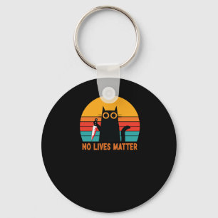 Llavero No Lives - Funny Pegatina de gatos de Halloween