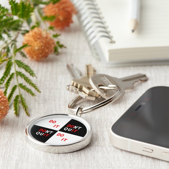 Llavero ¿No lo abandonas la inspiración en blanco negro? (Lado)