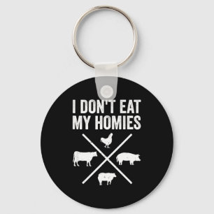 Llavero No Me Como a Mis Amigos Divertido Vegetariano