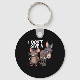 Llavero No me importa un comino un ratón un burro divertid