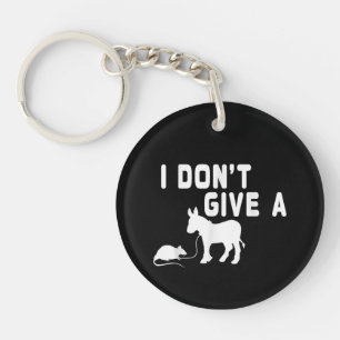 Llavero No me importa un regalo de rata, burro divertido, 