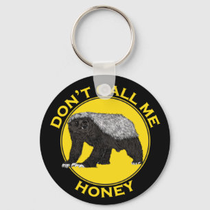 Llavero No me llames Honey Badass Honey Badger Yellow Art