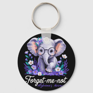 Llavero No me olvides Flor de Elefante de Conciencia del A