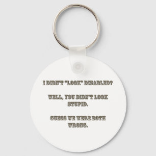 Llavero ¿"No miraba" inhabilité? Palo de rosa