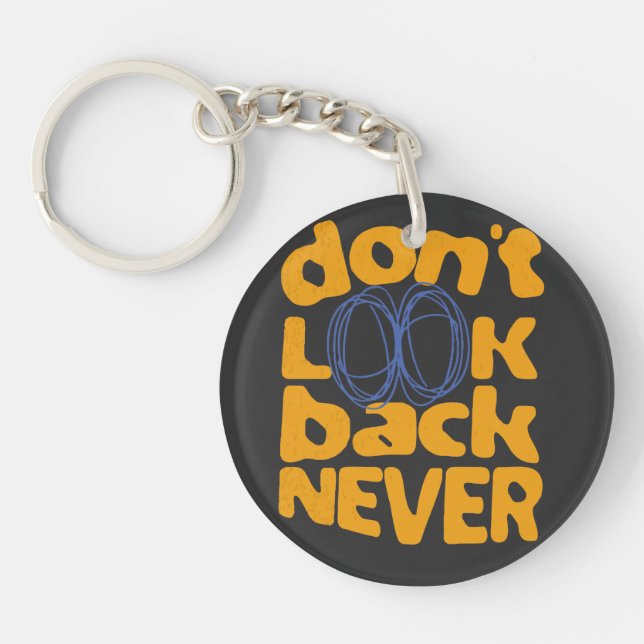 Llavero No mires atrás nunca (Frente)