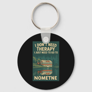 Llavero No Necesito Terapia Solo Necesito Ir A Nometne