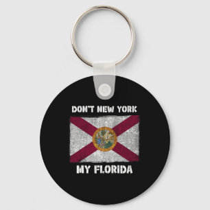 Llavero No Nueva York Mi Bandera Local De Florida Fl Sunsh