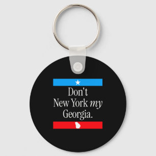 Llavero No Nueva York Mi Georgia Divertido Orgullo Estatal