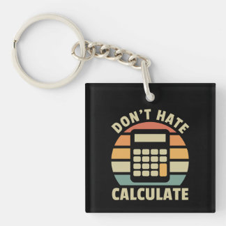 Llavero No Odiar Calcular Calculadora Retro Calculadora