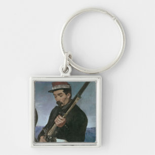 Llavero No oficial de Commissoned que sostiene su rifle