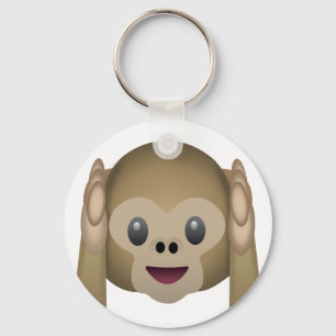 Llavero No oir Emoji de monos malvados