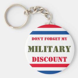 LLAVERO NO OLVIDES MI DESCUENTO MILITAR
