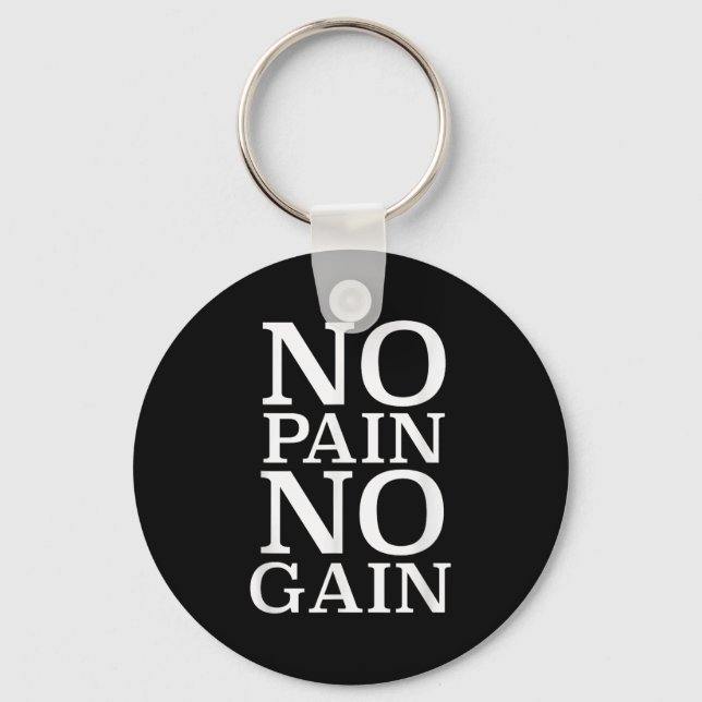 Llavero No Pain No Gain Motivation  (Anverso)
