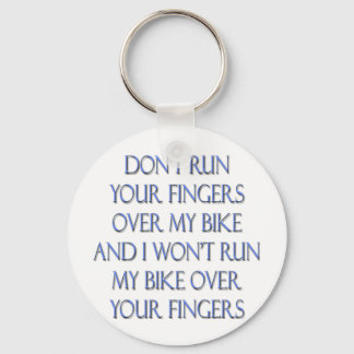 Llavero No pases tus dedos por mi bicicleta y...