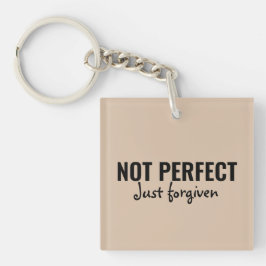Llavero No Perfecto sólo perdonado, verso de la Biblia, cr