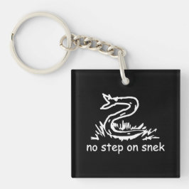 Llavero No pisar a la serpiente memes parodia de Gadsden S