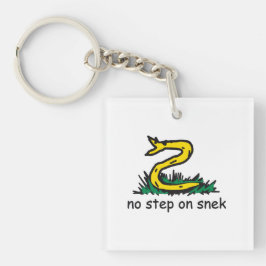 Llavero No pisar en snek memes parodia de Gadsden SnekRigh