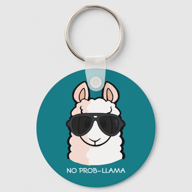 Llavero No prob-llama (Anverso)