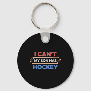 Llavero No puedo 39; mi hijo tiene hockey sobre hockey pat