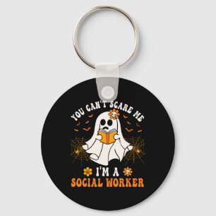 Llavero No puedo asustarme, Halloween, trabajadora social