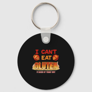 Llavero No puedo comer a Gluten Gracioso y desquiciado Gen