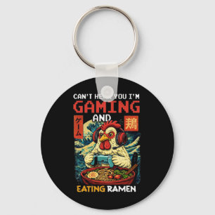 Llavero No puedo escucharte, estoy jugando y comiendo Rame