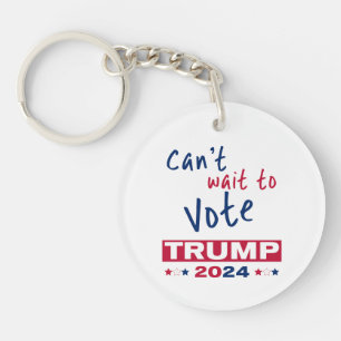 Llavero No puedo esperar para votar TRUMP 2024