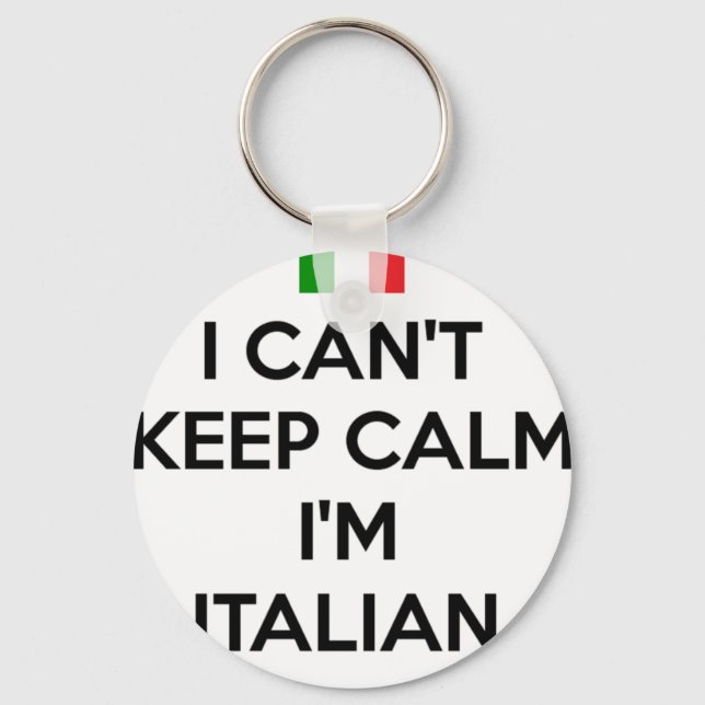LLAVERO NO PUEDO MANTENER CALMA... SOY ITALIANO (Anverso)