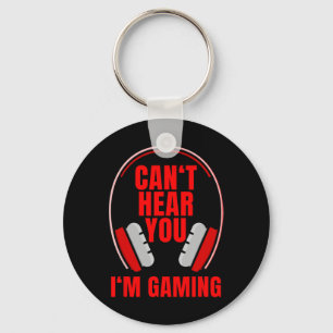 Llavero No puedo oírte estoy jugando auriculares