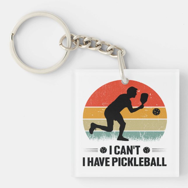 Llavero No puedo tener pickleball, Pickleball Lover (Frente)