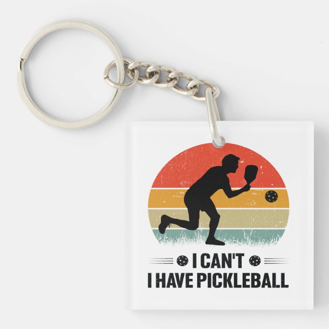 Llavero No puedo tener pickleball, Pickleball Lover (Frente)