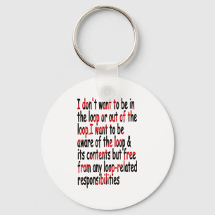 Llavero No quiero estar dentro o fuera del bullicio dicien