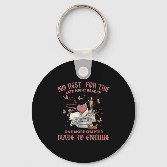 Llavero No-rest For The Late Night Reader One More Chapter (Anverso)