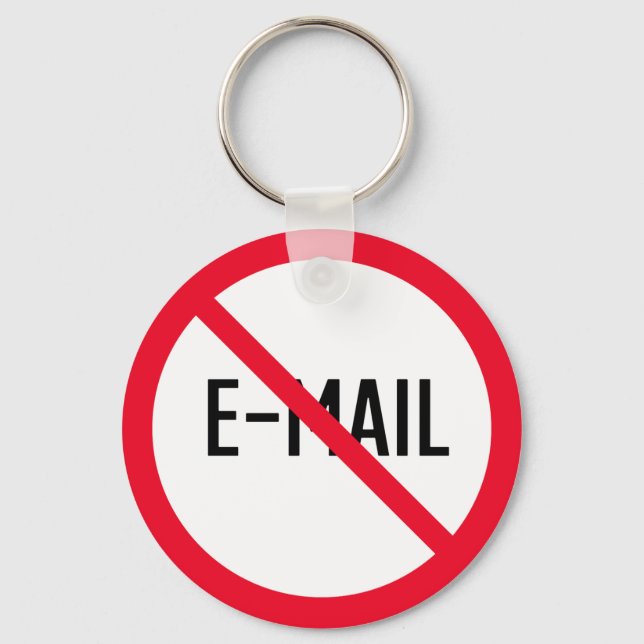 Llavero No revisar el Rótulo de correo electrónico | Caden (Anverso)