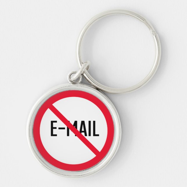 Llavero No revisar el Rótulo de correo electrónico | Keych (Frente)