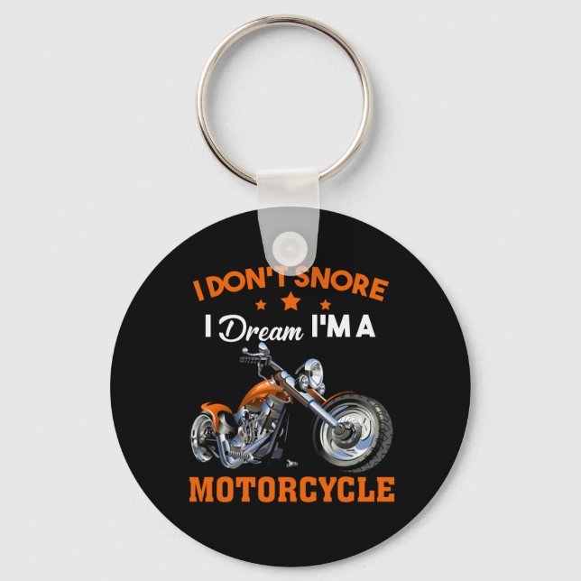 Llavero No ronco, sueño que soy una motocicleta (Anverso)