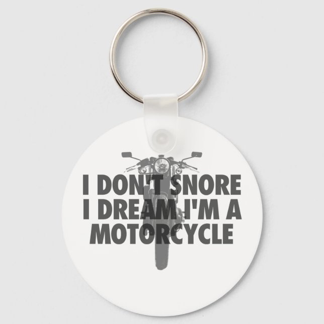 Llavero No ronco sueño que soy una motocicleta (Anverso)