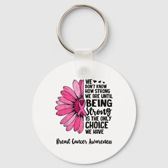 Llavero No sabemos lo fuertes que somos hasta que corremos (Anverso)