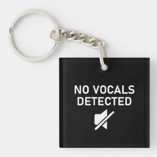 Llavero No se detectaron vocales con diseño de audio mínim