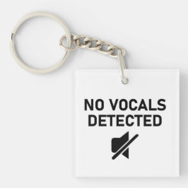 Llavero No se detectaron vocales con diseño de audio mínim