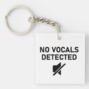 Llavero No se detectaron vocales con diseño de audio mínim