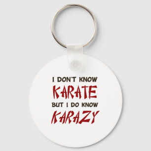 Llavero No sé karate pero sí conozco camiseta loca