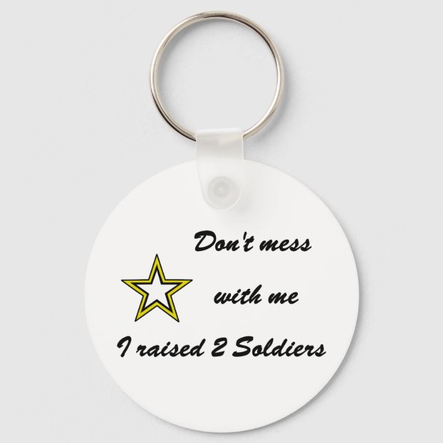 Llavero No se metan conmigo crié a dos soldados (Anverso)